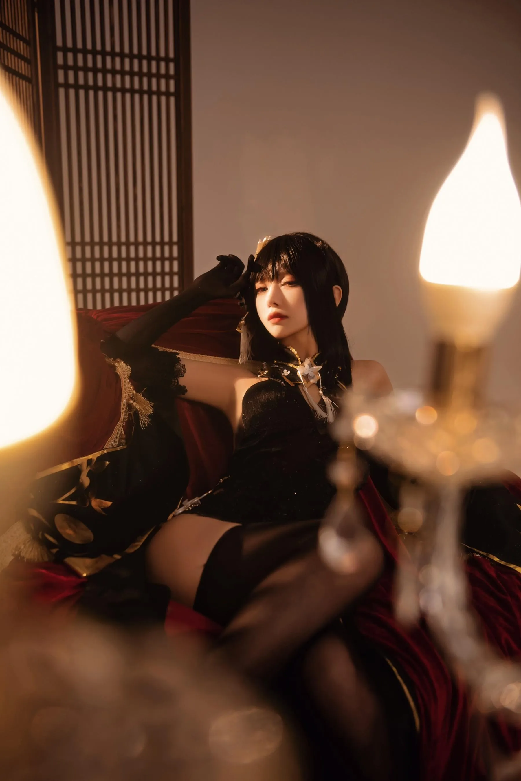 shika小鹿鹿 – NO.92 碧蓝航线镇海 奇奢花苑 [28P]插图